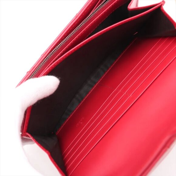 Gucci GG Marmont Leather Chain Wallet Red 474575 - Picture 10 of 12